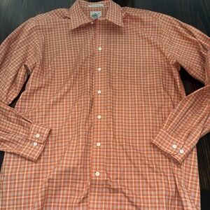 LL Bean Men Long Sleeve Wrinkle Free Button Down Shirt Large-Tall 100% Cotton